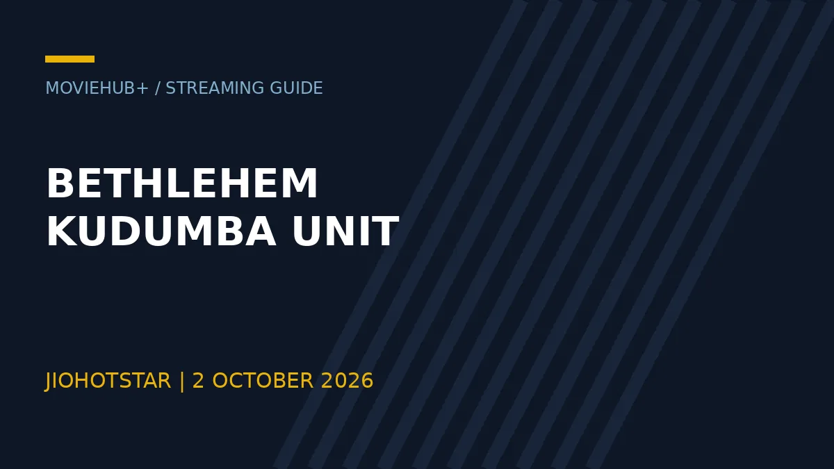 MovieHub title card: Bethlehem Kudumba Unit