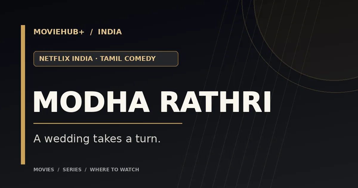 MovieHub title card: Modha Rathri